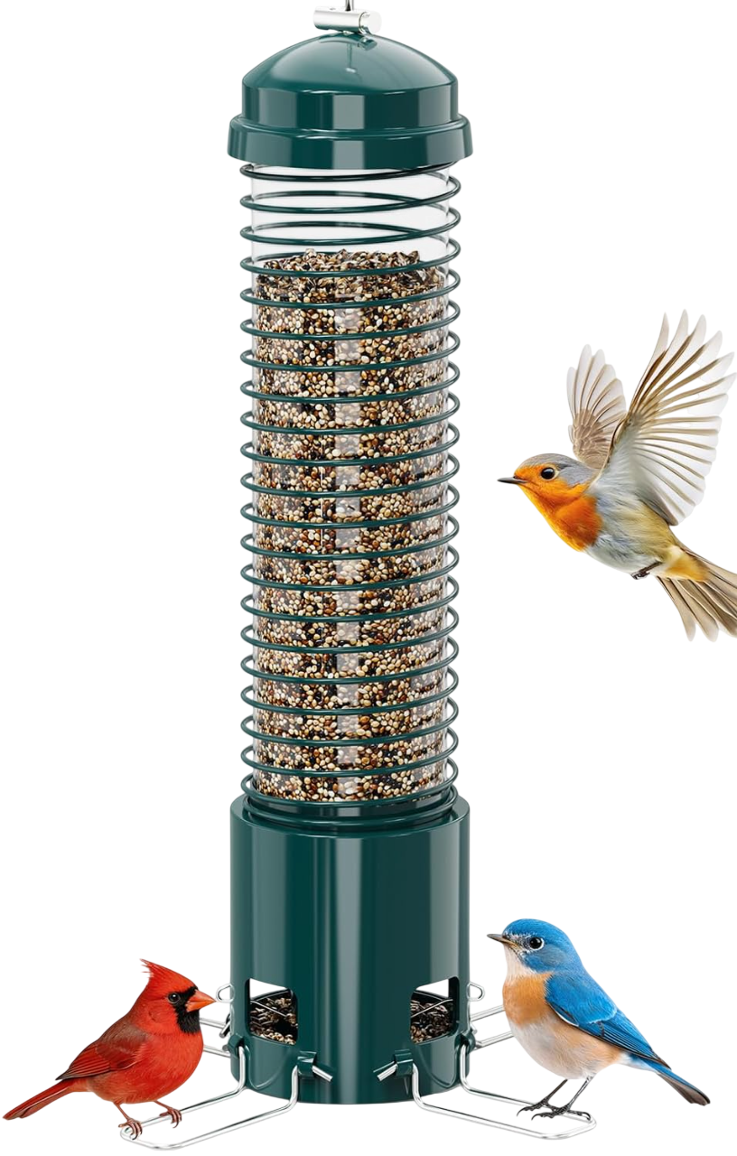 Metal Bird Feeders for Outdoors Hanging