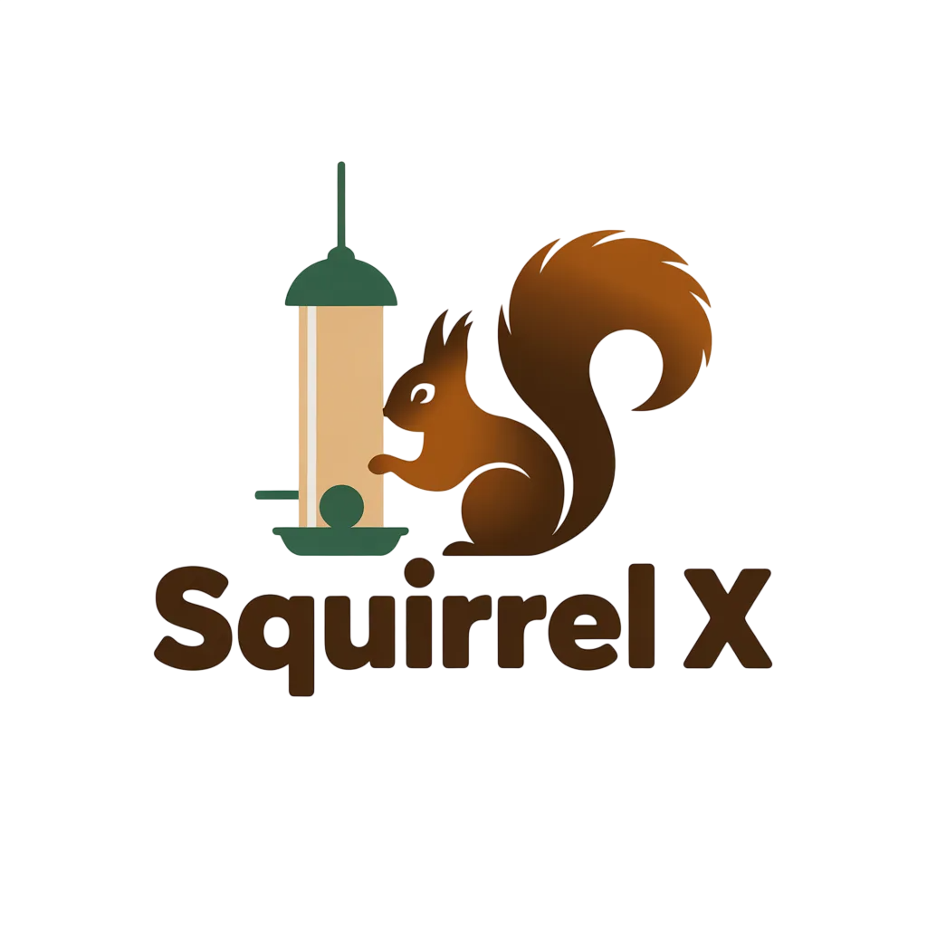 Squirrel X bird feeder logo